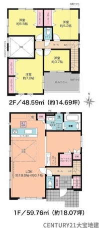 千葉市稲毛区山王町【７期】　２号棟